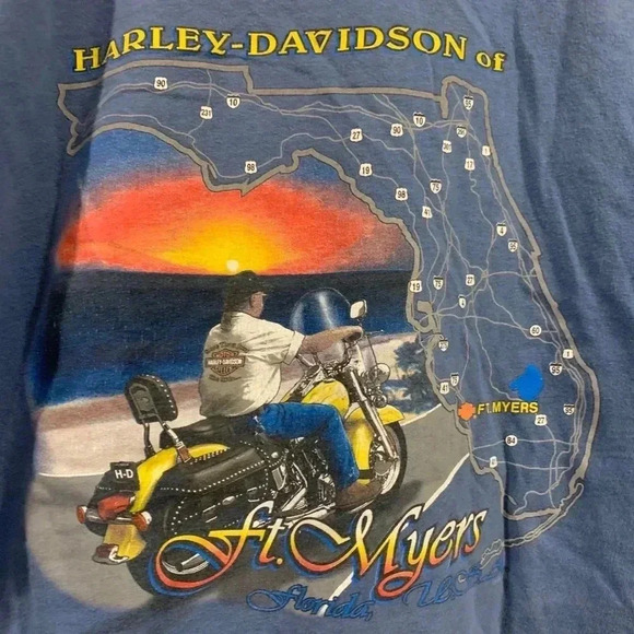 Harley  Davidson Motorcycles T-Shirt ~2000 - Picture 4 of 7
